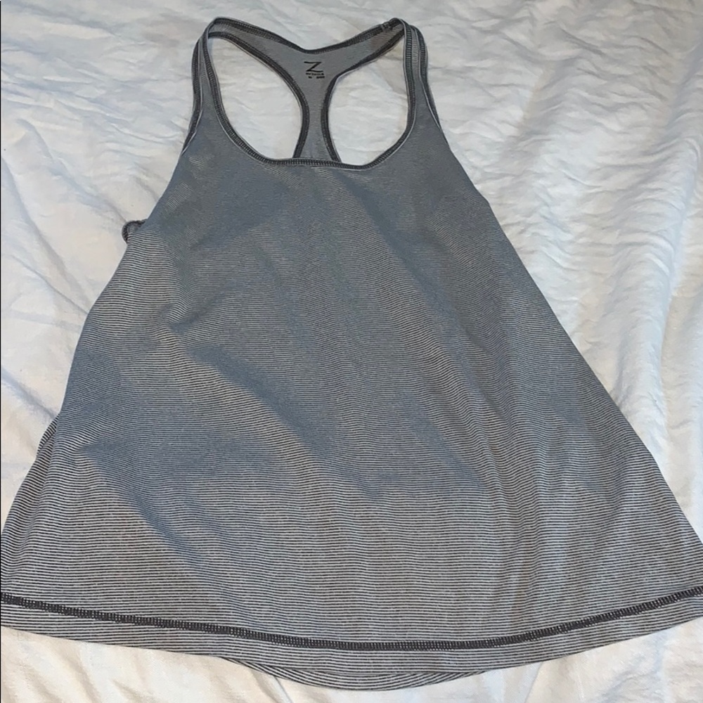 Striped Athletic Racerback Tank Top